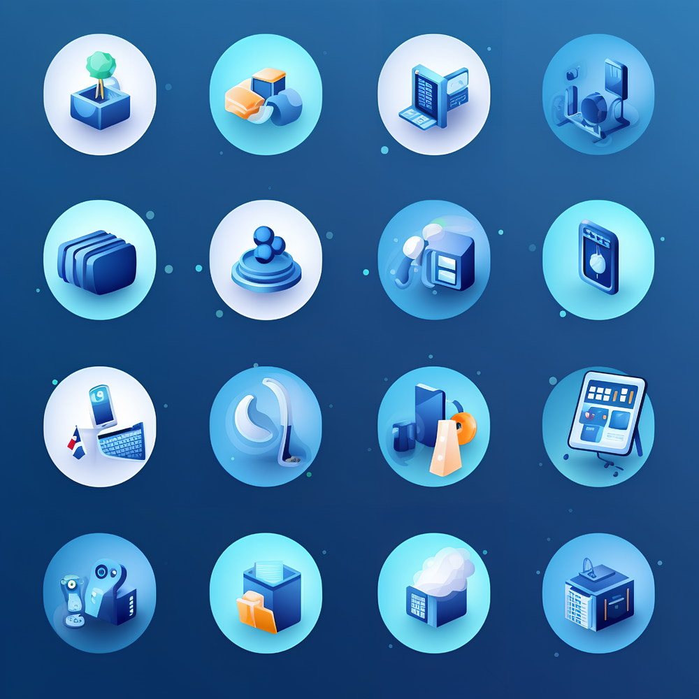 财富管理图标集 资产管理图表的视觉语言与价值